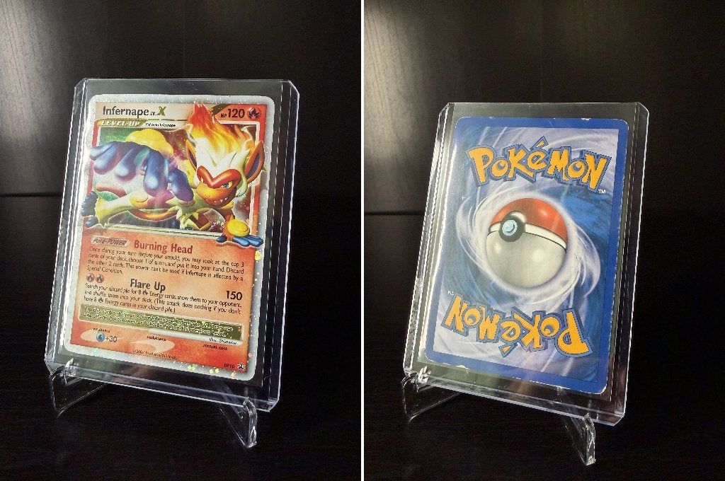 Infernape LV.X #10 - DPPR -DP Black Star Promos, Ophalen of Verzenden, Gebruikt, Losse kaart, Foil