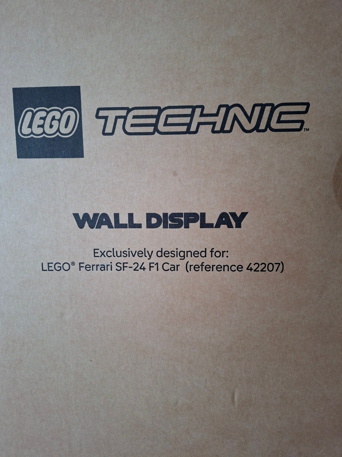LEGO Technic Ferrari SF-24 F1 Car (42207) Muurdisplay, Ophalen of Verzenden, Nieuw