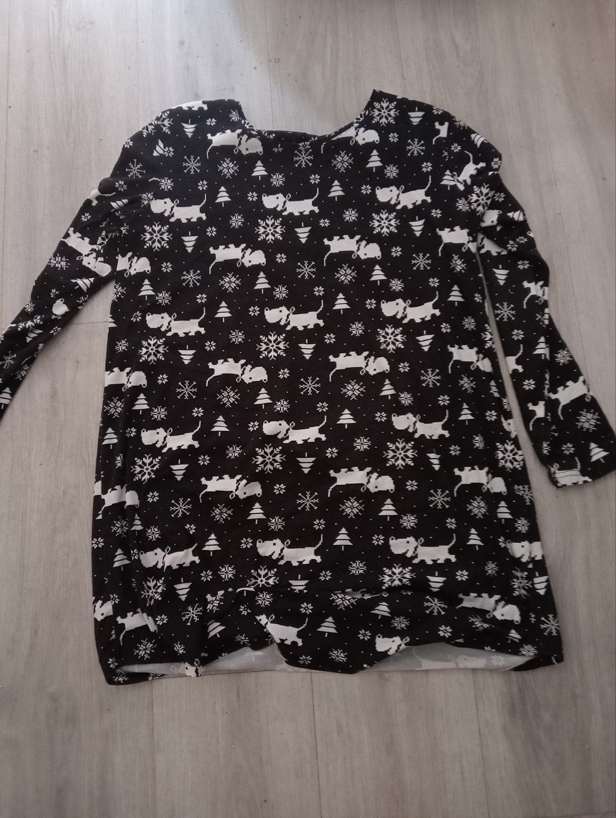 Nachtjapon met takkie print - Maat M, Onbekend, Ophalen of Verzenden, Zo goed als nieuw