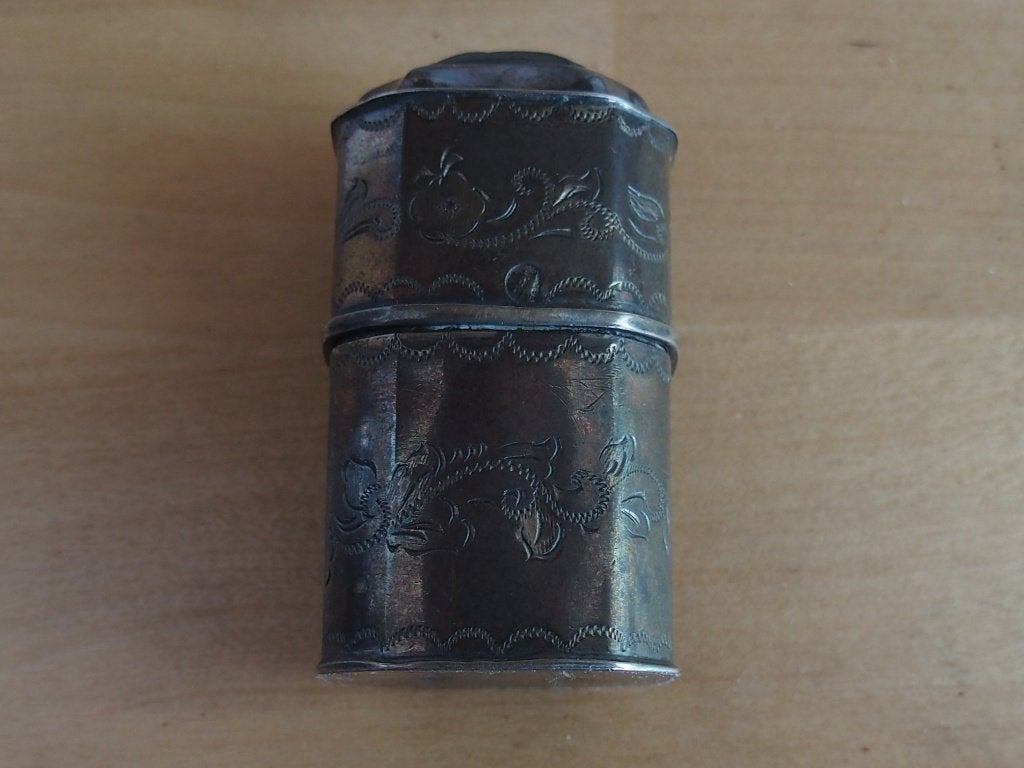 ZILVEREN ANTIEK LODEREINDOOSJE, Antiek en Kunst, Verzenden, Zilver