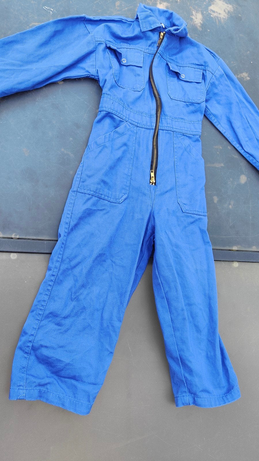 Blauwe kinderoverall maat 92 - Zo goed als nieuw, Ophalen of Verzenden, Zo goed als nieuw, Onbekend, Jongen of Meisje