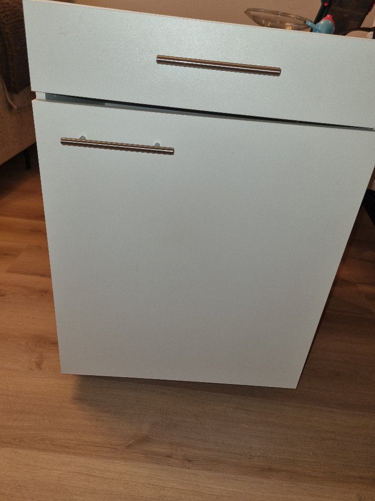Keukenkast met lade bruynzeel, Ophalen, Wit, 50 tot 100 cm, Minder dan 100 cm