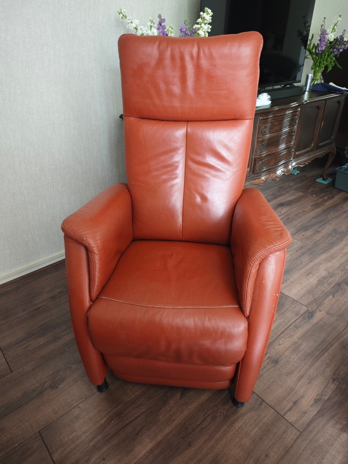 Stoel met sta op functie en relax functie, Huis en Inrichting, Fauteuils, Ophalen of Verzenden, 75 tot 100 cm, 50 tot 75 cm