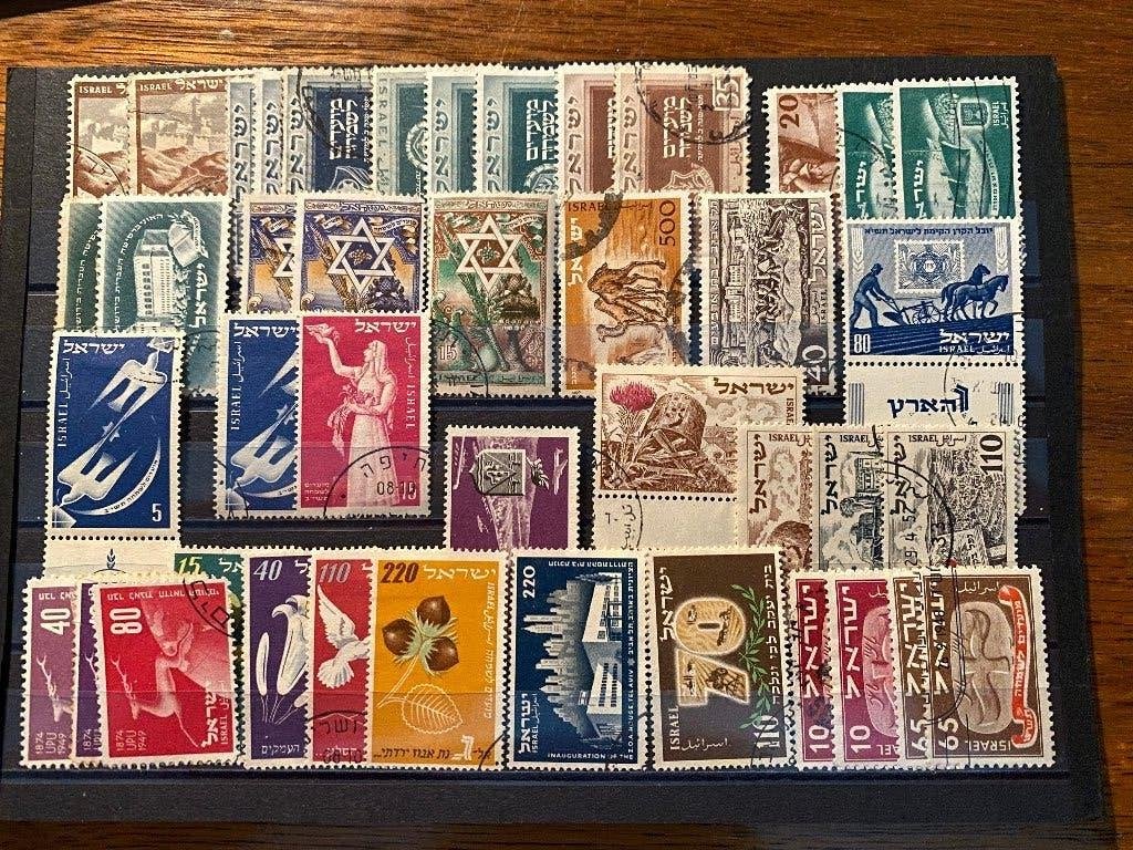 ISRAEL pracht kavel gestempeld materiaal deels met tab, Postzegels en Munten, Postzegels | Volle albums en Verzamelingen, Verzenden
