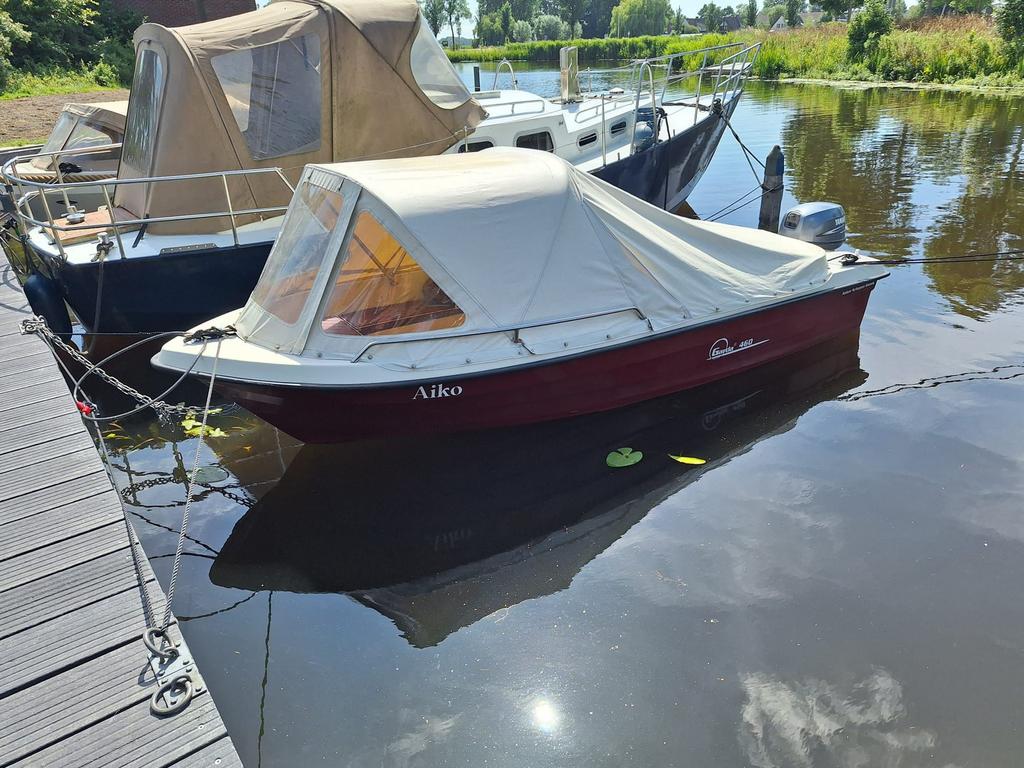 Garda 4.60m sloep incl 9.9 PK Yamaha 4-takt en trailer, Ophalen, Gebruikt, Tot 10 pk, 3 tot 6 meter