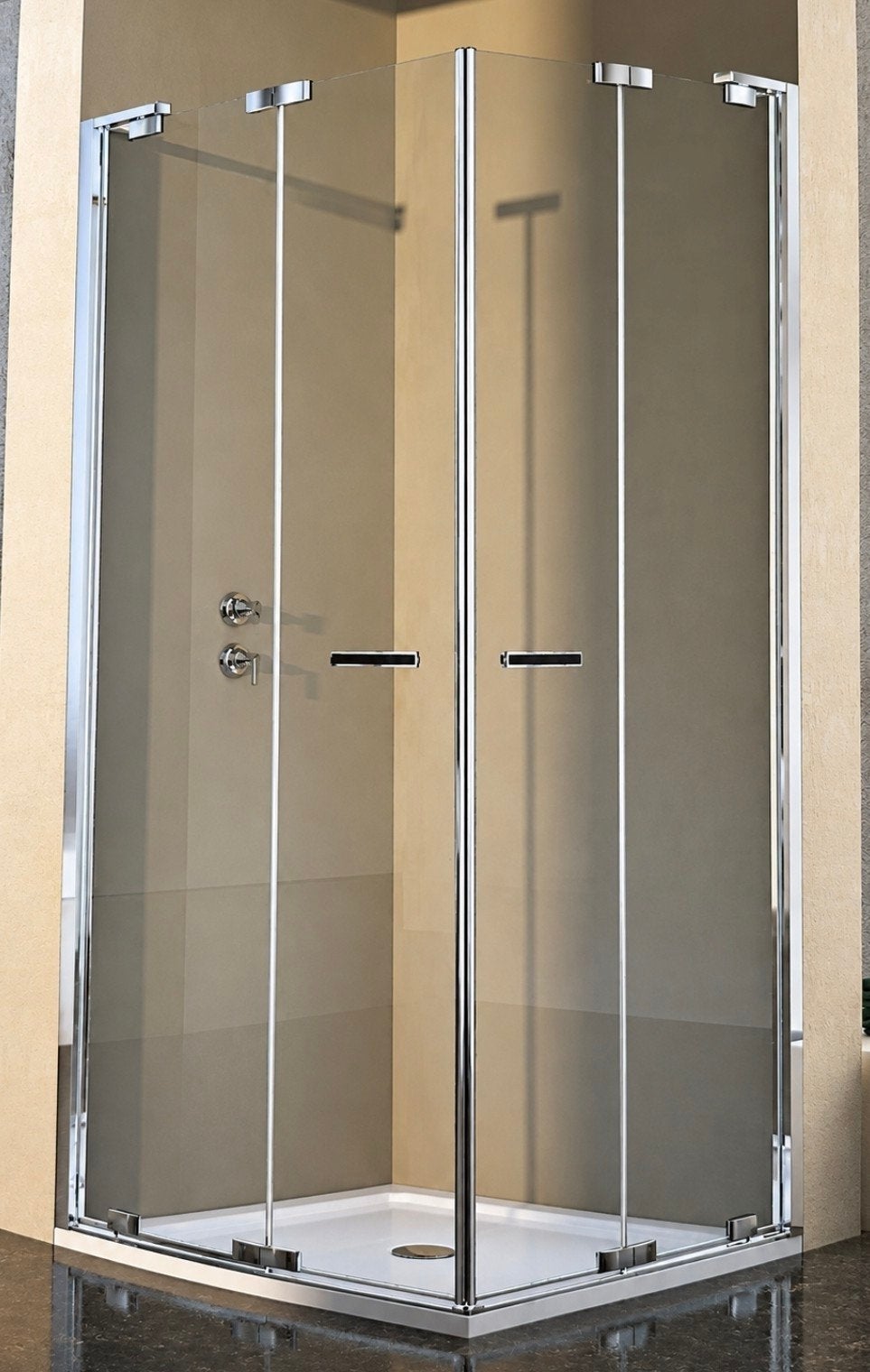 Douchecabine hoekinstap 90x90x200 cm, Ophalen, Nieuw, Glas, Douche