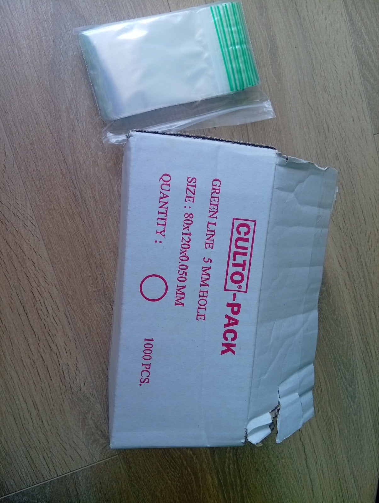 400x CULTO-PACK GREEN LINE 80x120mm 0.050mm zakjes, Ophalen of Verzenden