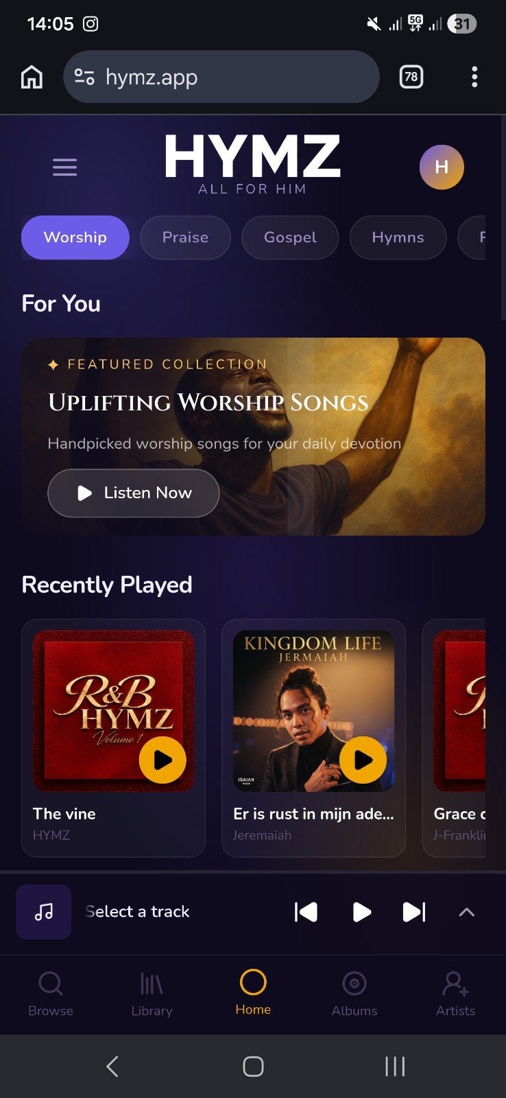 Hymz App: Christelijke Muziek Streamingdienst, Ophalen of Verzenden, Nieuw in verpakking, Gospel