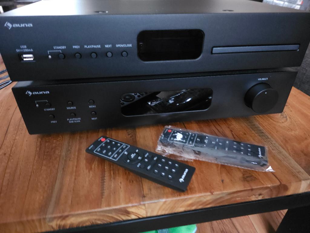 Auna Art22 stereoset met Bluetooth en DAB, Audio, Tv en Foto, Stereo-sets, Zo goed als nieuw, Cd-speler, Overige merken, Ophalen of Verzenden