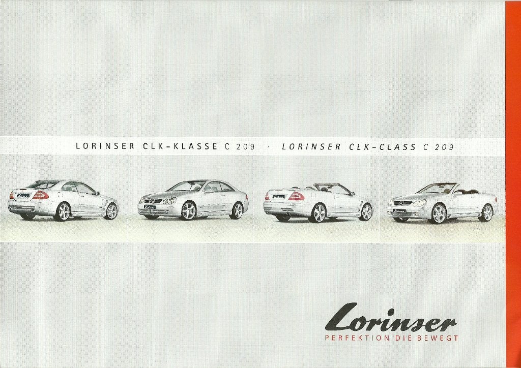 Mercedes/Lorinser CLK-klasse folder, Ophalen of Verzenden, Zo goed als nieuw, Mercedes