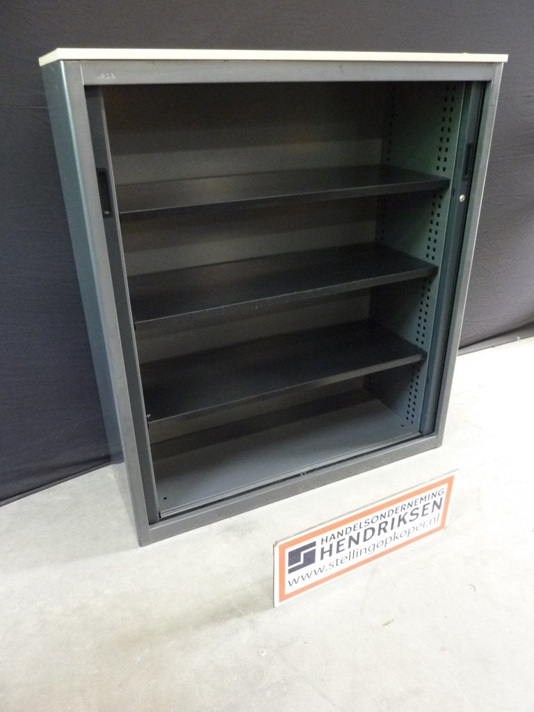 Nette gebruikte kantoorkast / archiefkast 125x46x140cm, 100 tot 150 cm, Meerdere deuren, Ophalen of Verzenden, Metaal