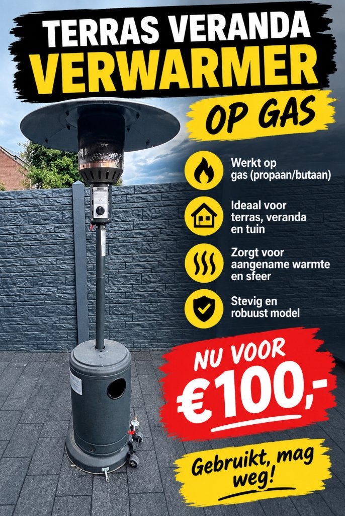 Teras verwarmer gebruikt, Ophalen, Gebruikt