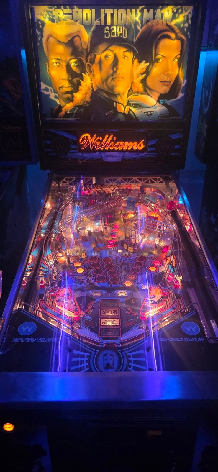 Demolition Man Flipperkast - Williams (1994), Gebruikt, Ophalen of Verzenden, Williams, Dot-matrix