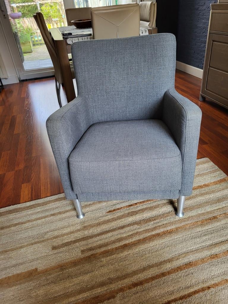 Fauteuil tekoop, Ophalen of Verzenden, Zo goed als nieuw, Stof, 50 tot 75 cm