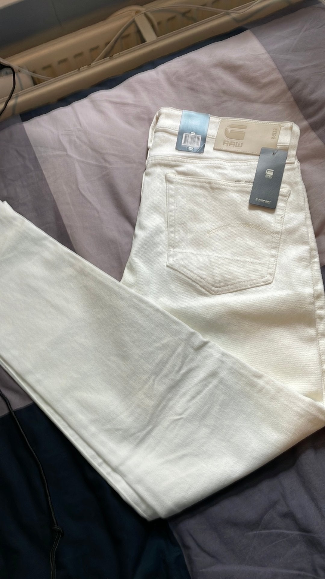 G-Star 33 01 slim maat 3432 wit nieuw, Kleding | Heren, Ophalen of Verzenden, Zo goed als nieuw, Wit, W33 - W34 (confectie 48/50)