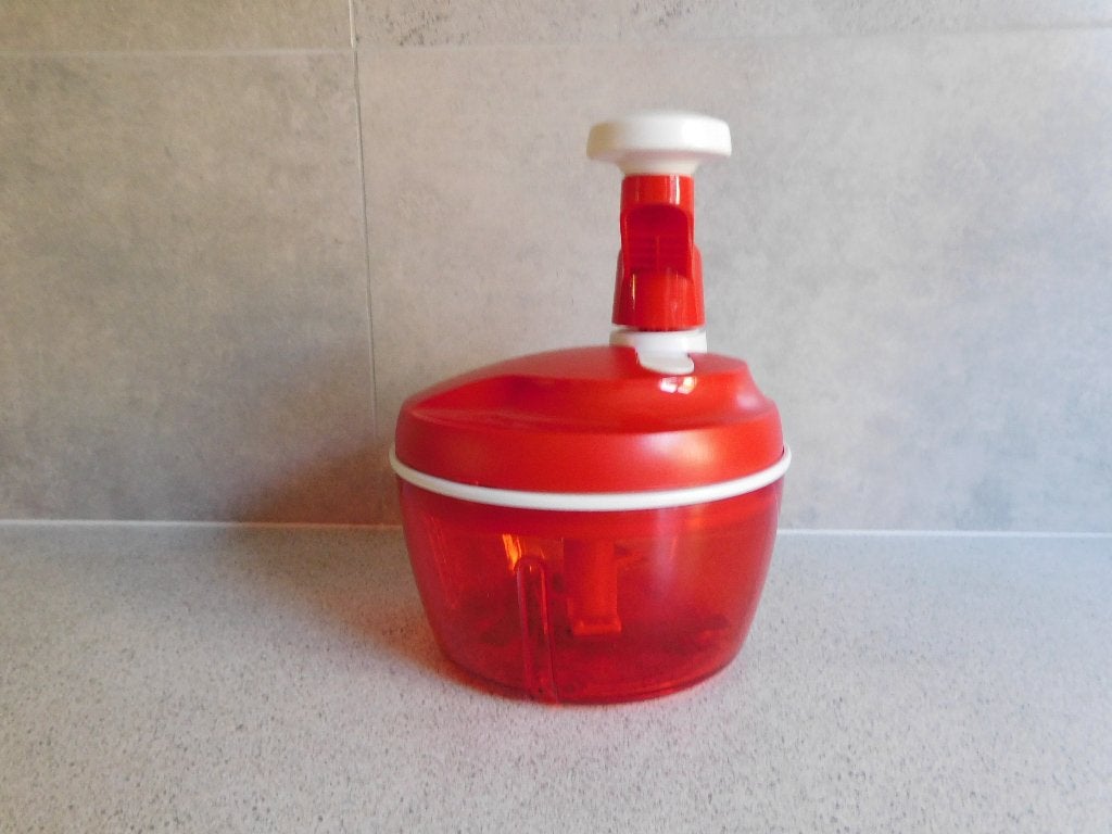 Tupperware Quick Chef Pro 3 Rood, Overige typen, Ophalen of Verzenden, Zo goed als nieuw, Met deksel