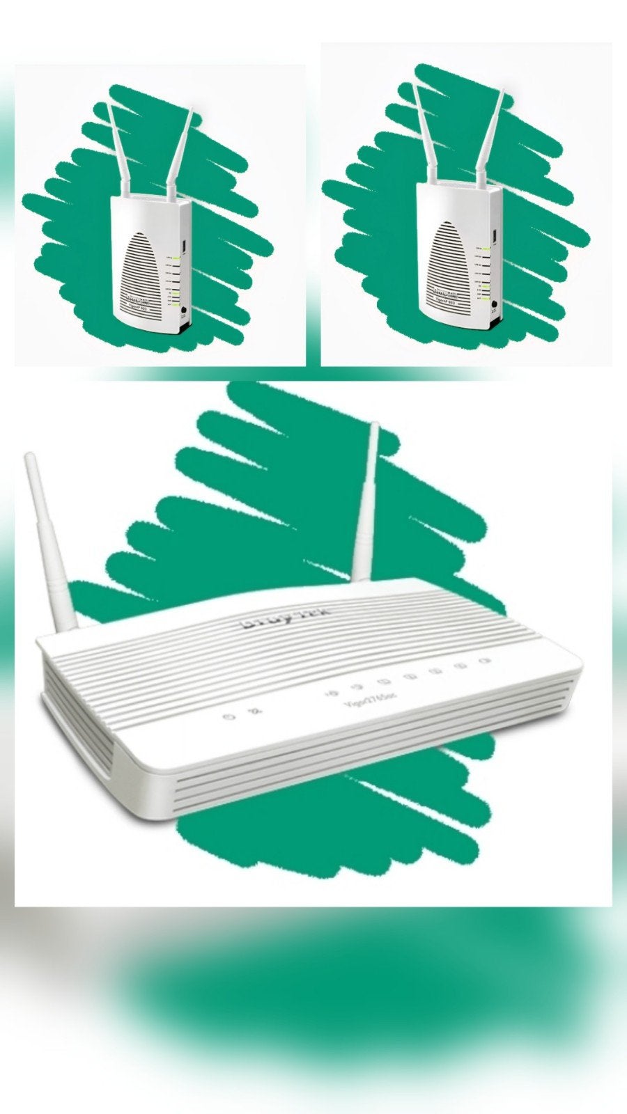 Draytek Vigor Router met 2 wifi-versterkers, Ophalen of Verzenden, Zo goed als nieuw, Router met modem, DrayTek Vigor