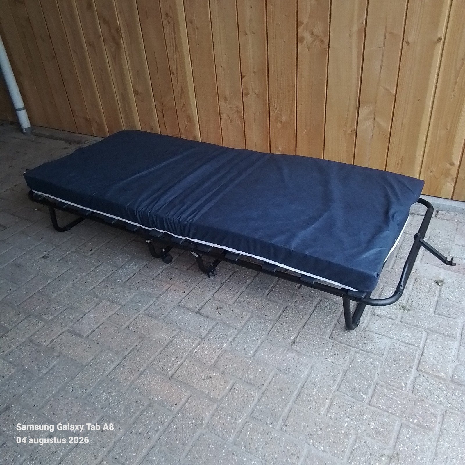 Opklapbed 80x200cm, Ophalen, Zo goed als nieuw, Eenpersoons, 80 cm