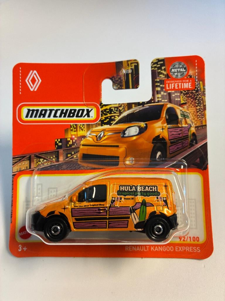 89708: Renault Kangoo Express - Hula Beach - Matchbox, Nieuw, Ophalen of Verzenden, Gondel 1, 1186MJ Amstelveen, Service.nl@mattel.com