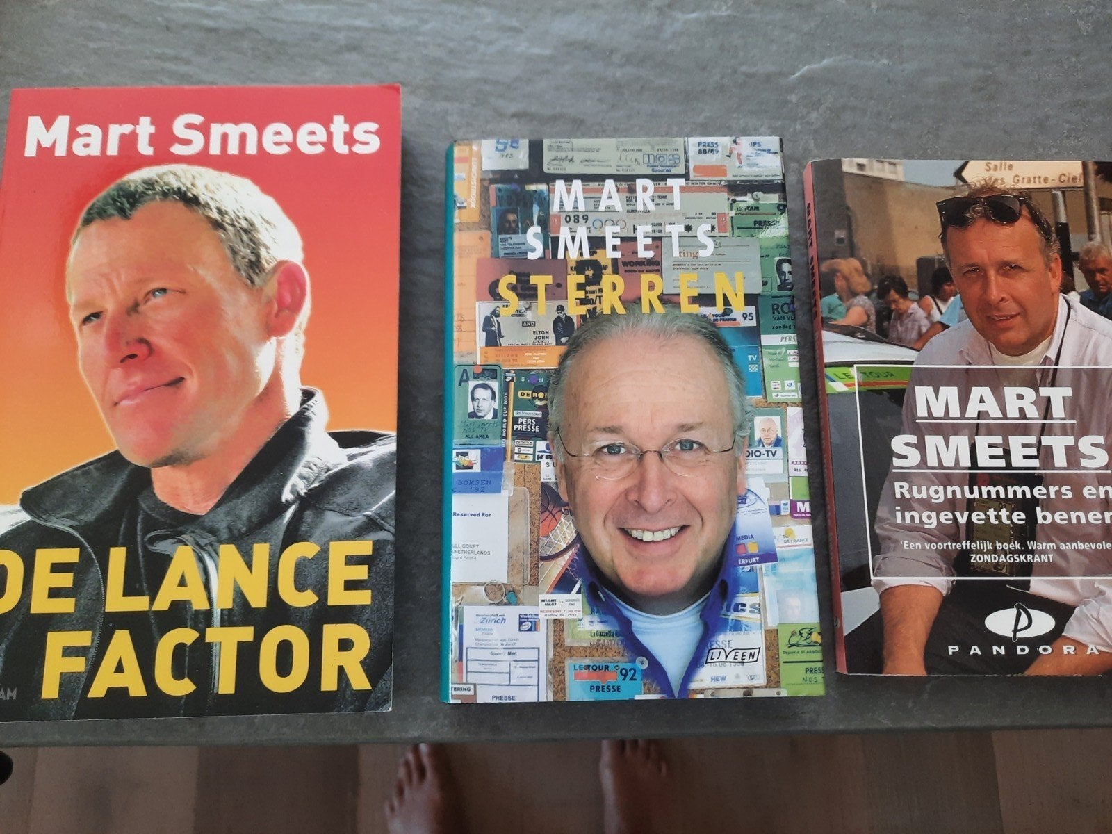 3 boeken van Mart Smeets
o.a. Lance Armstrong
Tour de France, Boeken, Ophalen of Verzenden, Zo goed als nieuw, Lopen en Fietsen