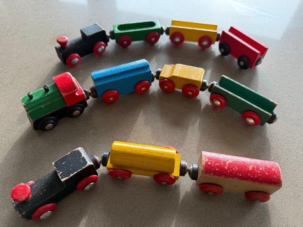 Brio houten treintjes, Ophalen of Verzenden, Zo goed als nieuw