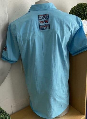 Doramafi overhemd maat XL, Kleding | Heren, Ophalen of Verzenden, Zo goed als nieuw, Blauw, Halswijdte 43/44 (XL)