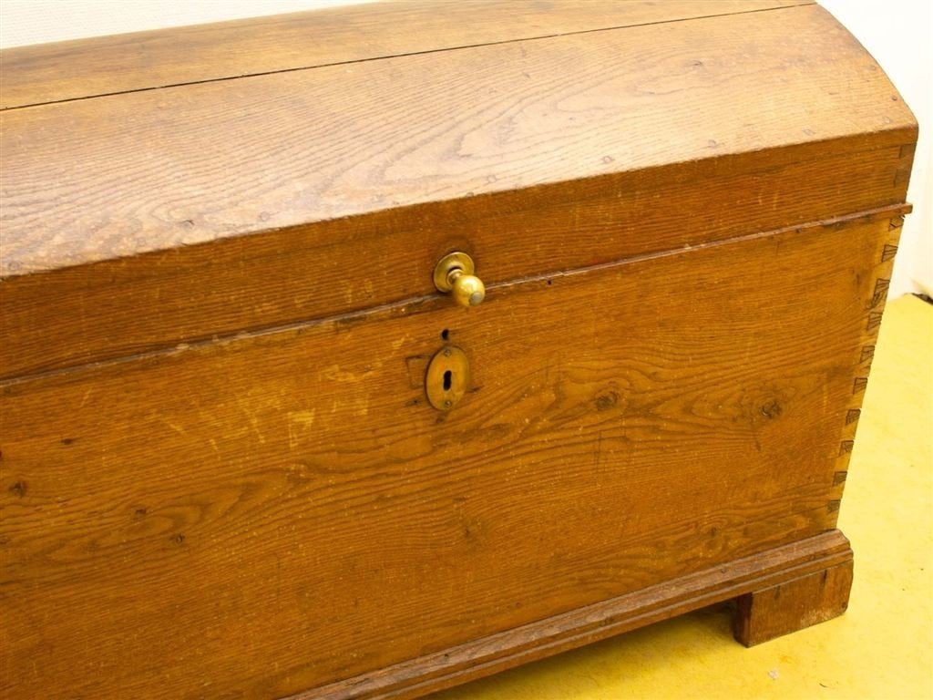 Houten dekenkist 29761, Ophalen of Verzenden, Gebruikt, 50 tot 100 cm