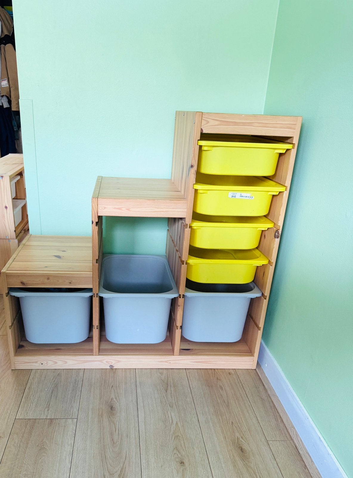 IKEA Trofast kast inclusief!! (( 7 ))Opbergbakken!!, Ophalen, 5 laden of meer, 50 tot 100 cm, Zo goed als nieuw