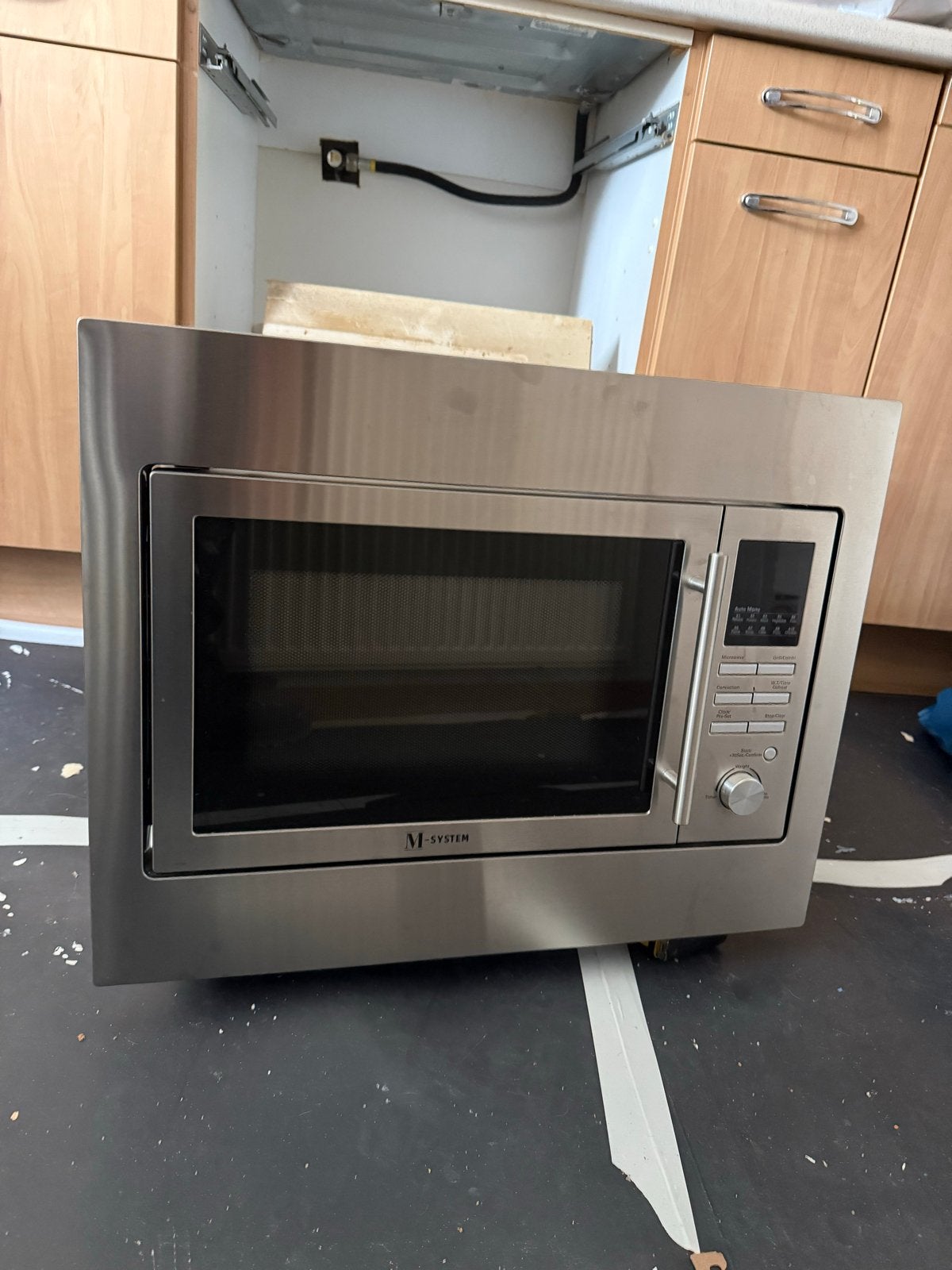 M-System Inbouw Combimagnetron Oven RVS, Ophalen, Combimagnetron, Gebruikt, 60 cm of meer