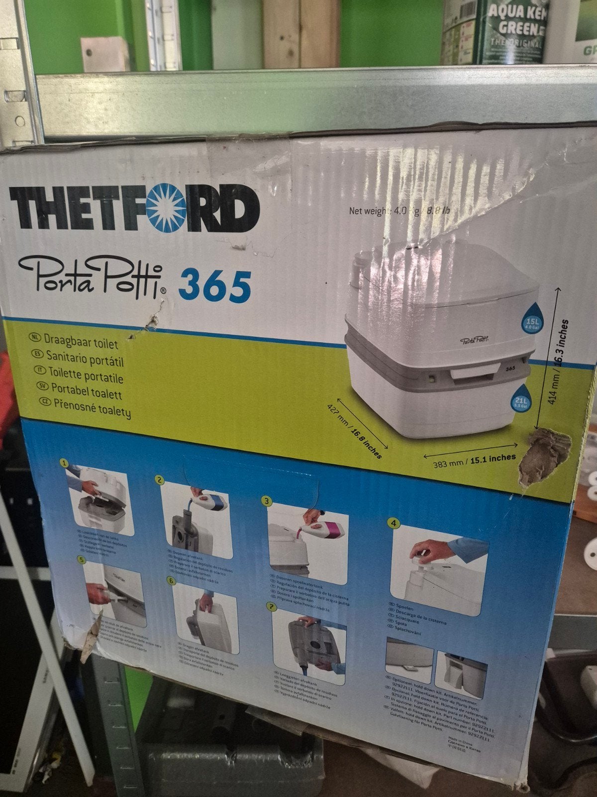 Thetford Porta Potti 365 Draagbaar toilet, Ophalen, Nieuw