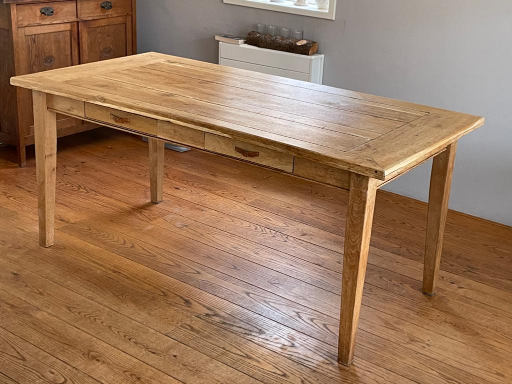 Eettafel 180x90 cm hout, Ophalen, Gebruikt, 50 tot 100 cm, Vijf personen of meer