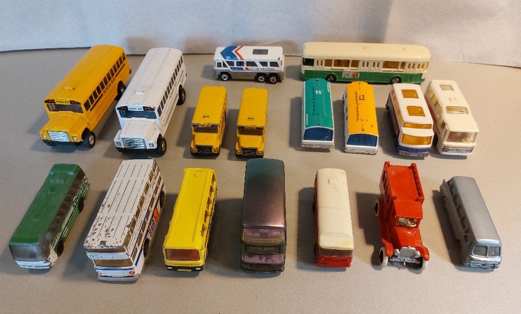Verzameling Autobussen: Matchbox, Majorette, Siku, Efsi etc, Ophalen of Verzenden, Gebruikt, Bus of Vrachtwagen