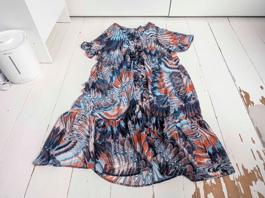 Jurk met printen van Zhenzi, Zhenzi, Blauw, Maat 46/48 (XL) of groter, Ophalen of Verzenden