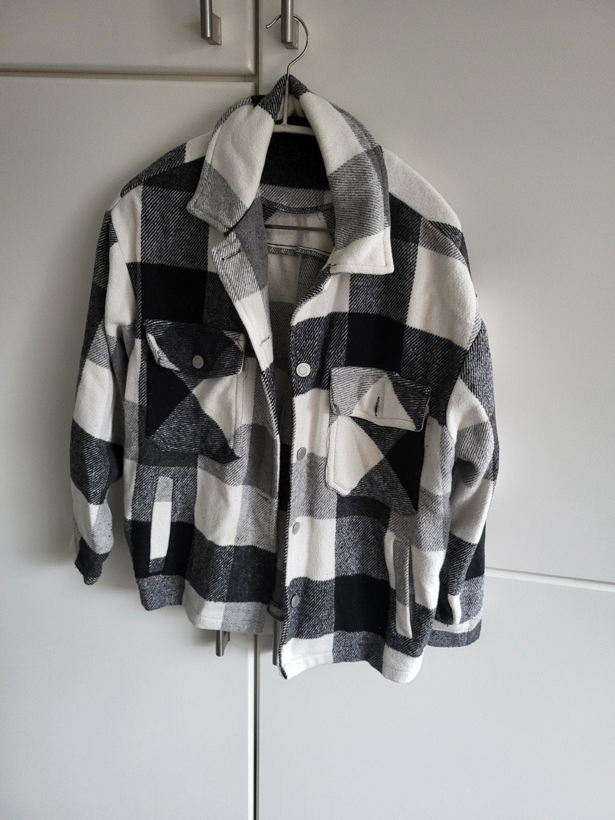 Shein geruit overshirt maat s, Kleding | Dames, Zwart, Ophalen of Verzenden, Zo goed als nieuw, Maat 36 (S)