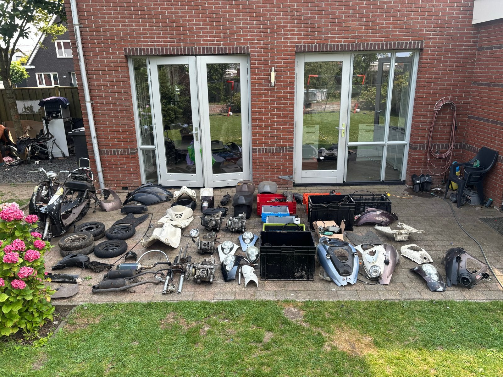 Grote partij scooter onderdelen - Sym mio, Ophalen, Gebruikt, Blok, SYM