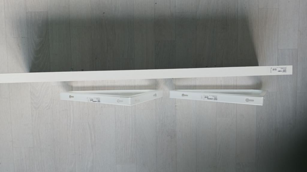 IKEA Ekby Tony draagplank wit MDF, circa 80cm, Ophalen of Verzenden