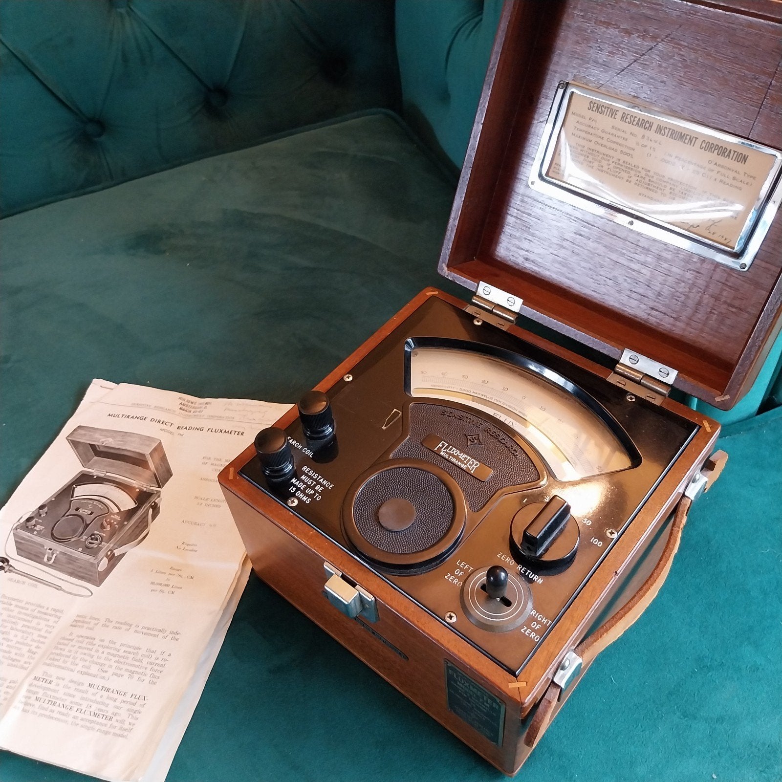 Vintage Sensitive Research Fluxmeter Model FM (1946), Ophalen of Verzenden