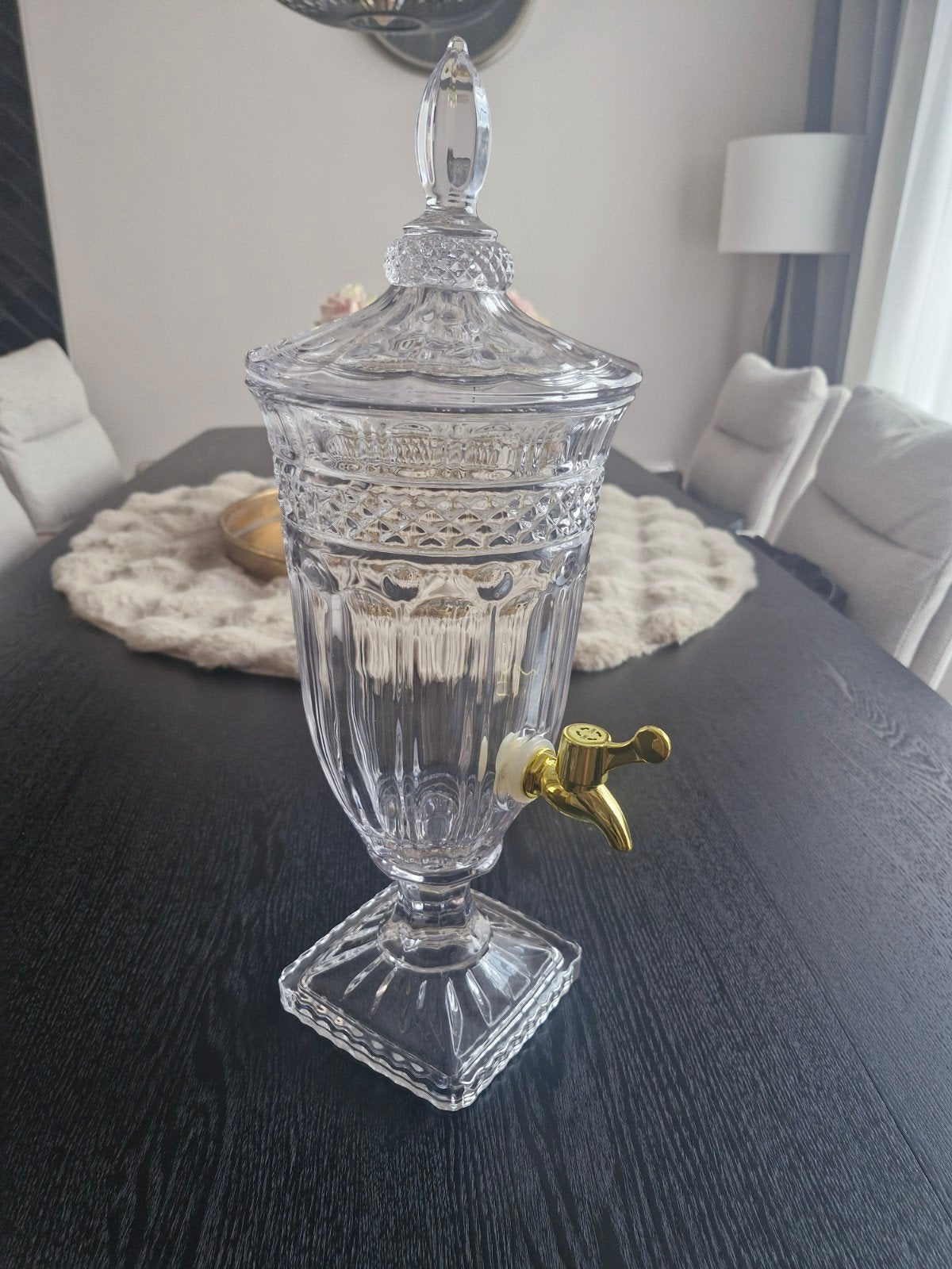Glazen tap voor limonade, Verzenden, Gebruikt, Glas