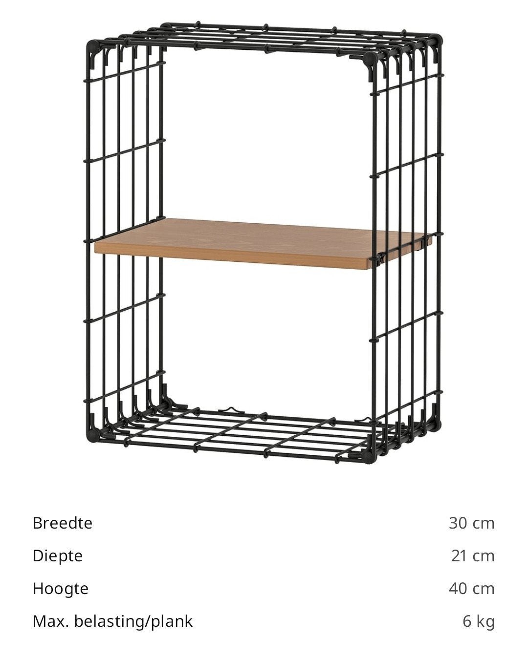 wandplank, Ophalen, Zo goed als nieuw