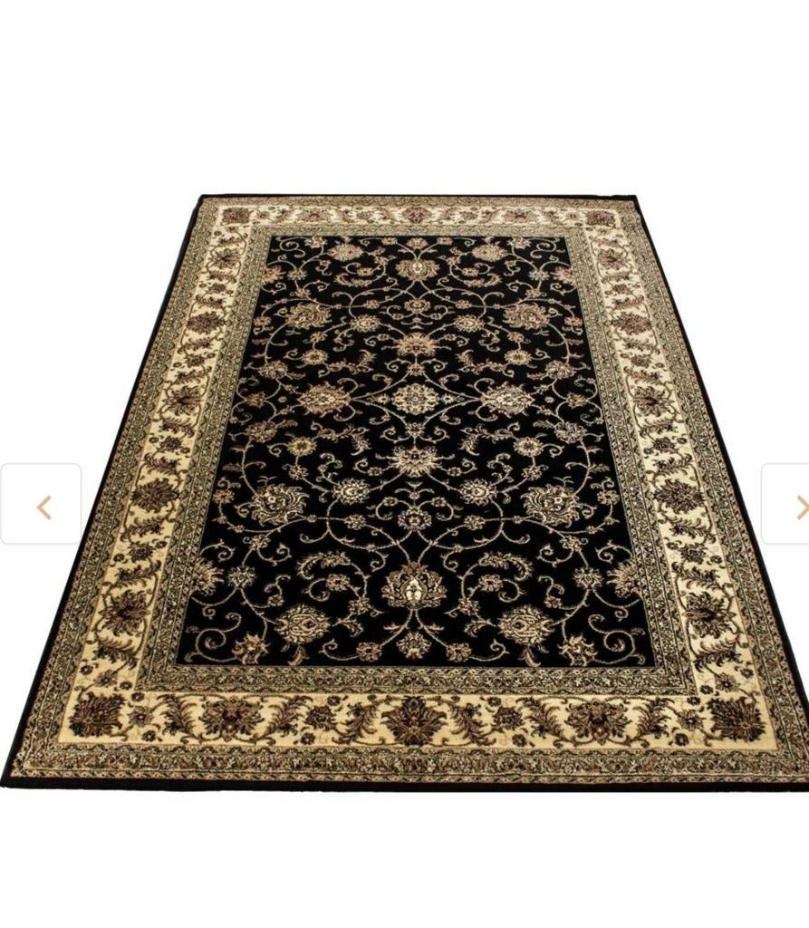 Klassiek vloerkleed. Marrakesh. Zwart, Ophalen of Verzenden, Zwart, Rechthoekig, 200 cm of meer