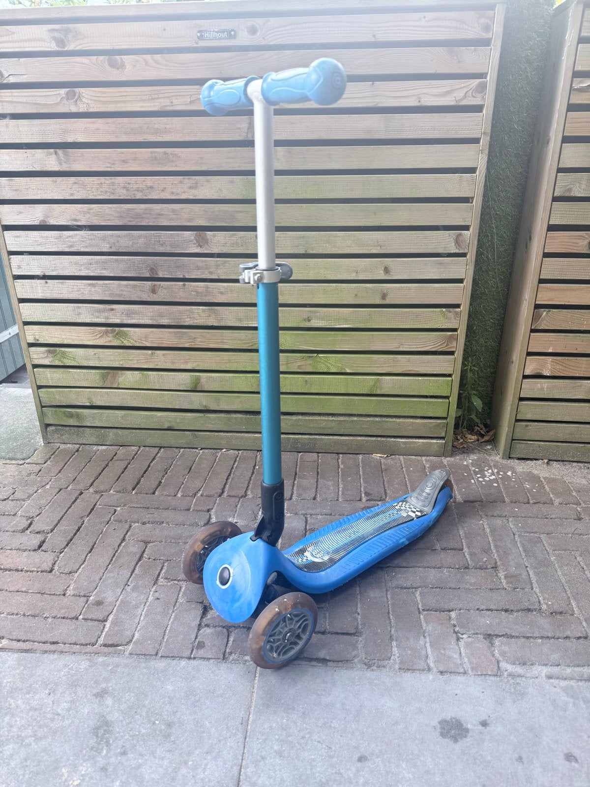 Blauwe step met 3 wielen - Gebruikt, Ophalen, Gebruikt, Gewone step
