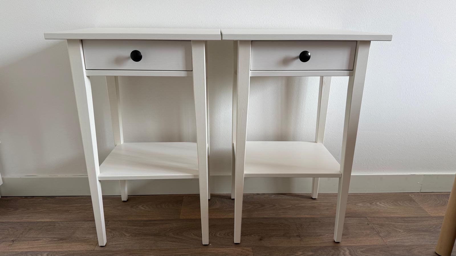 IKEA Hemnes nachtkastjes wit, Ophalen, 50 tot 100 cm, Zo goed als nieuw, 25 tot 50 cm