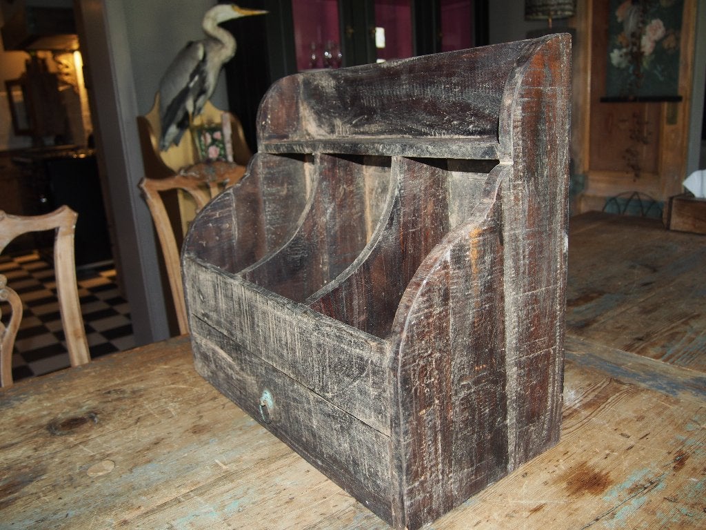 Gruttersbak met lade - 50x25x45 cm, Ophalen, Hout, Overige typen, Gebruikt