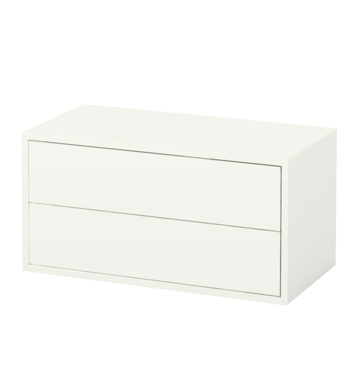 IKEA Eket ladekast met 2 lades - wit, op pootjes, Huis en Inrichting, Kasten | Ladekasten, Ophalen, Minder dan 50 cm, Zo goed als nieuw