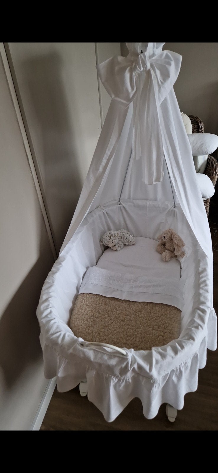 Witte wieg, Kinderen en Baby's, Ophalen, Gebruikt, Wieg