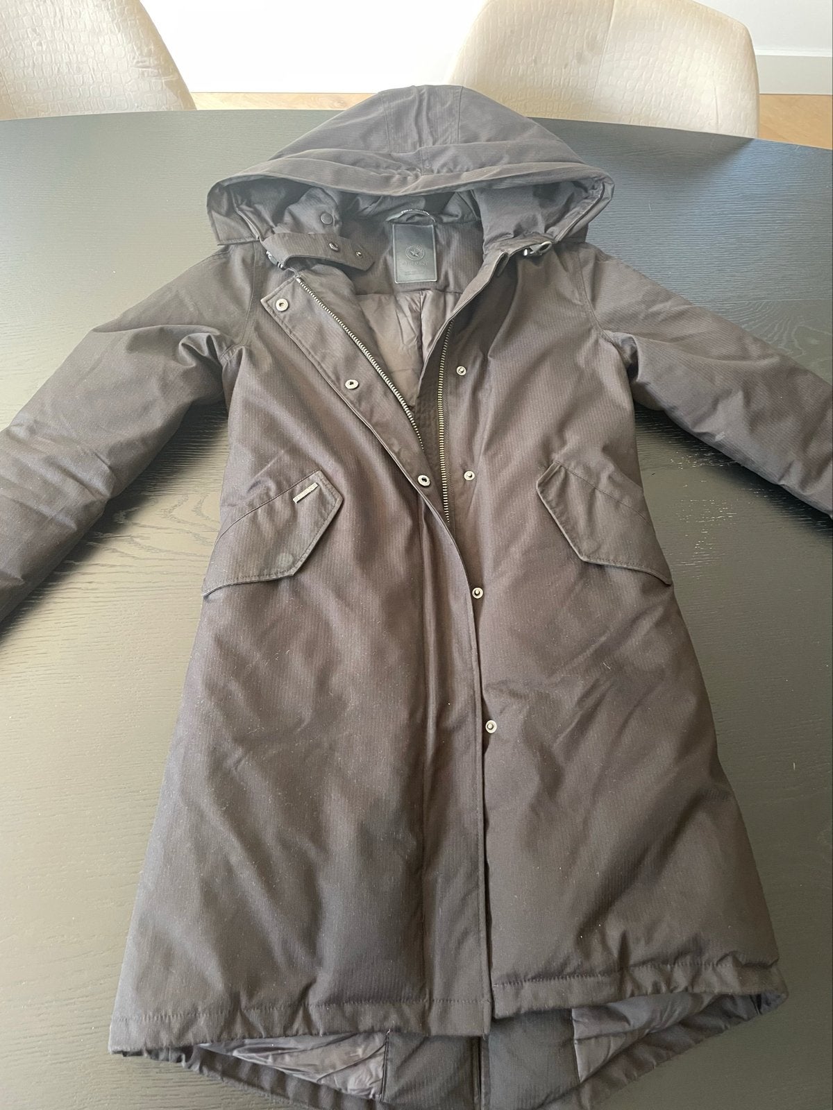 Airforce Dames Winterjas XS met Capuchon, Ophalen of Verzenden, Zo goed als nieuw, Maat 34 (XS) of kleiner, Zwart