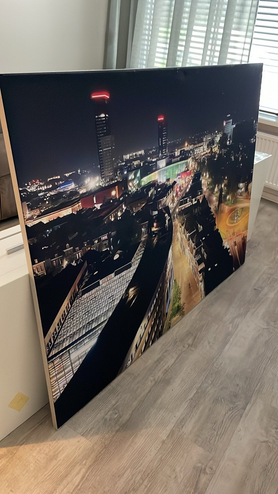 Stadsgezicht Leeuwarden Canvas Print - Nacht, Ophalen, Oorspronkelijke maker, 125 cm of meer, 75 – 100