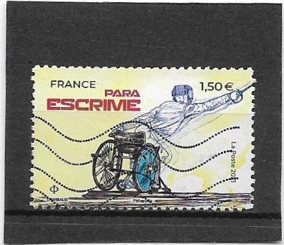 Frankrijk 2022 Sports – Para Escrivie  €1.50, Verzenden, Gestempeld