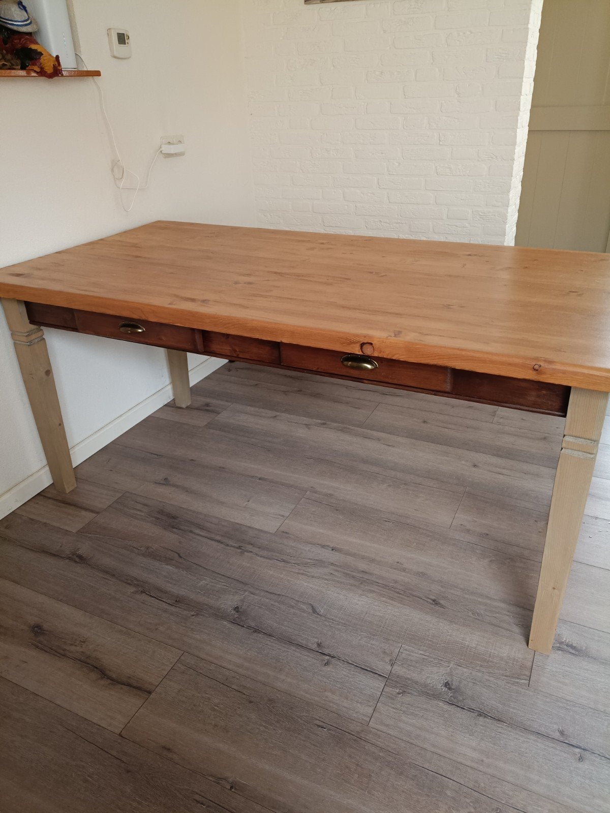 eettafel, Huis en Inrichting, Gebruikt, Vijf personen of meer, 150 tot 200 cm, Grenenhout
