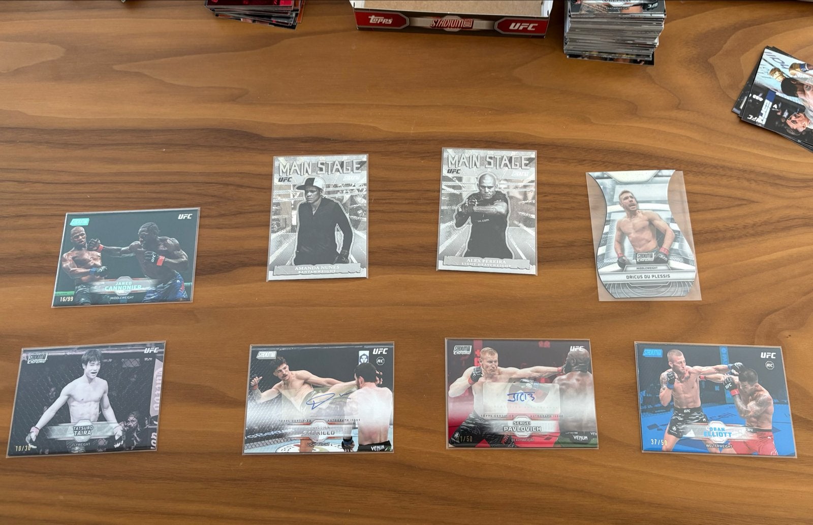 UFC Topps Stadium Club Diverse Kaarten, Ophalen, Zo goed als nieuw, Overige sporten, Spelerskaart